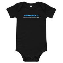 Load image into Gallery viewer, Crosscheck It: Baby short sleeve one piece