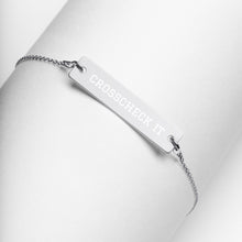 Load image into Gallery viewer, Crosscheck It: Engraved Bar Chain Bracelet