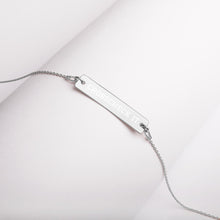 Load image into Gallery viewer, Crosscheck It: Engraved Bar Chain Necklace