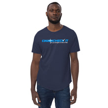 Load image into Gallery viewer, Crosscheck It - Men's Curved Hem T-Shirt