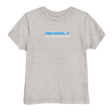 Load image into Gallery viewer, Crosscheck It: Toddler jersey t-shirt